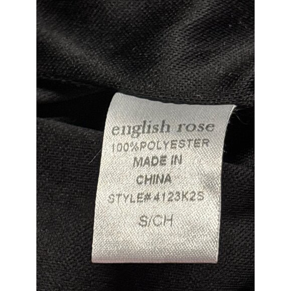 English Rose Gold Sequin Mini Skirt Scalloped Hem Size S Elastic Waist - Picture 4 of 4